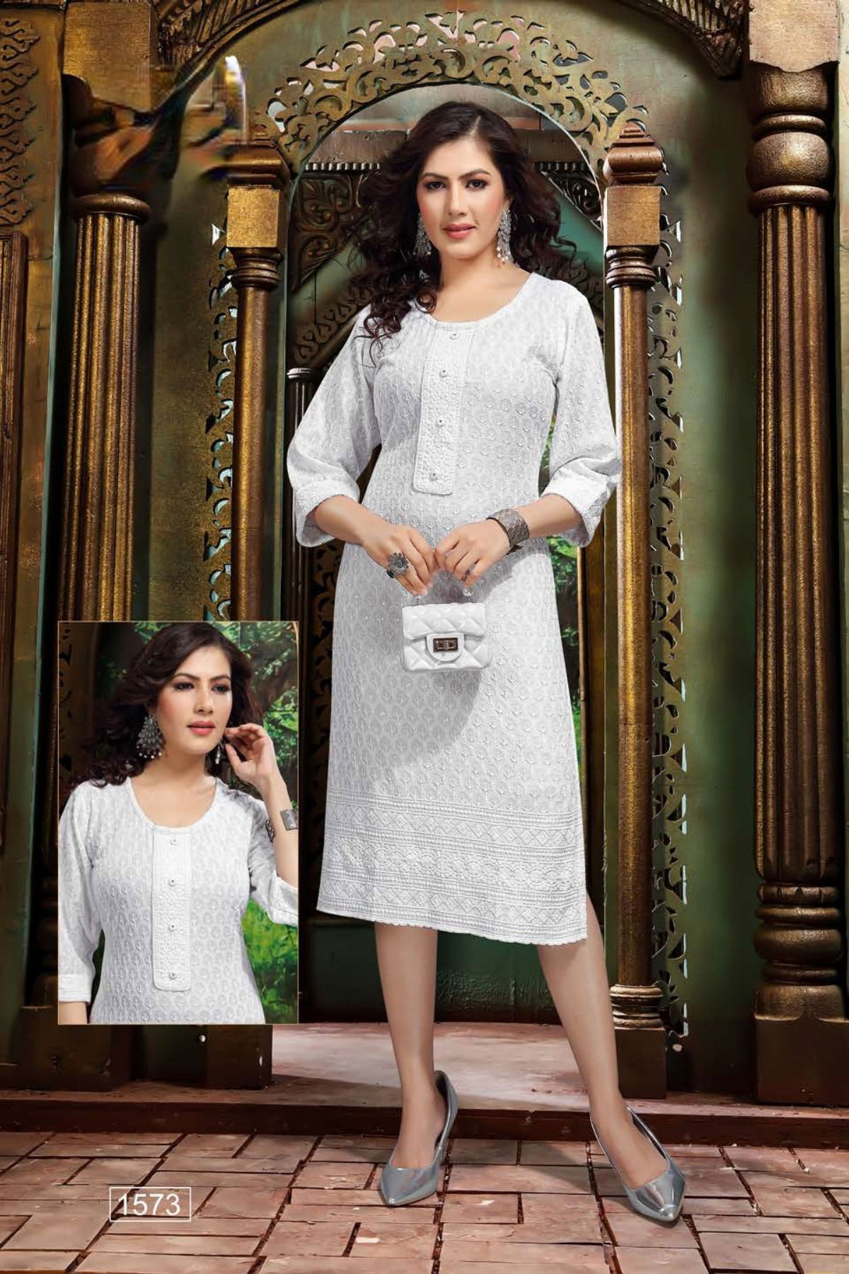 Forever 1571 Fancy Stylish Ethnic Wear Rayon Designer Kurti Collection